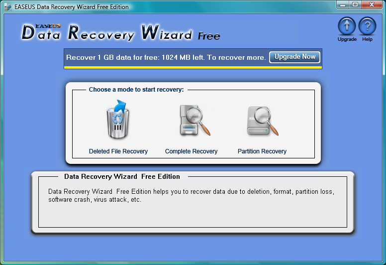free any data recovery registration